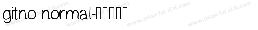 gitno normal字体转换